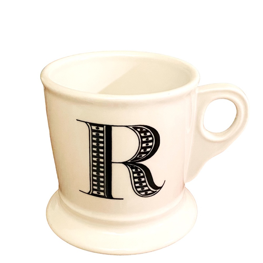 Anthropologie Monogram Initial Letter R Mug Coffee Cup
